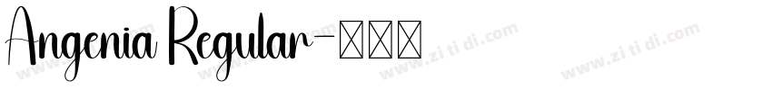 Angenia Regular字体转换